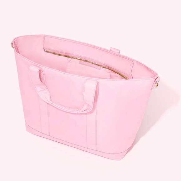 Stoney Clover Lane Classic Tote Flamingo Pink Travel Bag Tote Bag Princess Gold - Picture 4 of 5